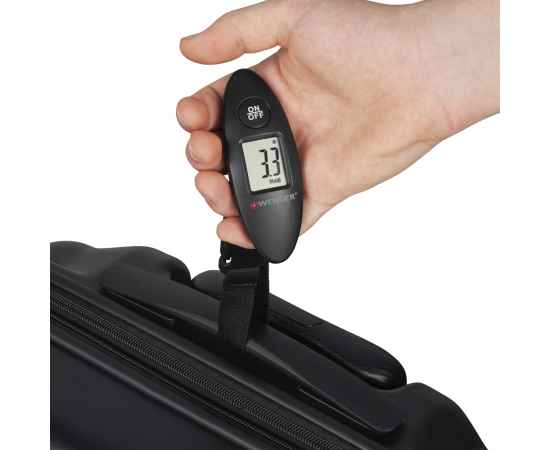 Мини-весы для багажа WENGER электронные, черные, АБС-пластик, до 40 кг, изображение 2