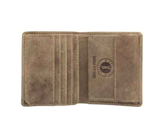 Бумажник KLONDIKE «Jamie», натуральная кожа в коричневом цвете, 9 х 10,5 см, изображение 3