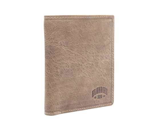 Бумажник KLONDIKE «Finn», натуральная кожа в коричневом цвете, 10 х 11,5 см, изображение 2