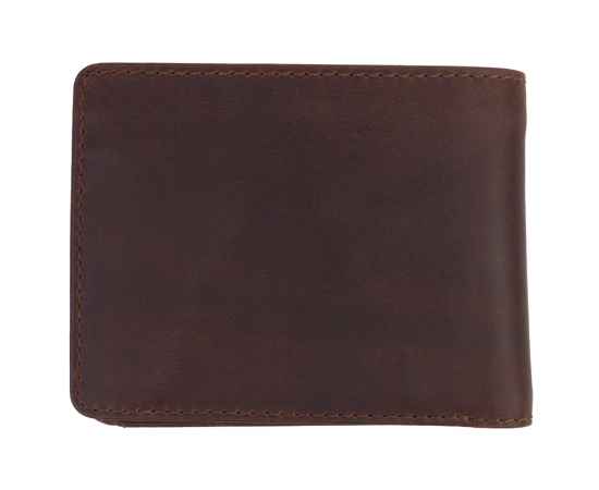 Бумажник KLONDIKE DIGGER «Amos», натуральная кожа в темно-коричневом цвете, 12,5 x 10 x 2,5 см, изображение 6