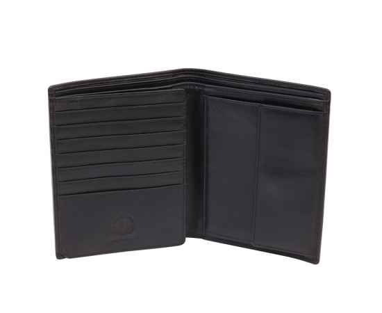 Бумажник KLONDIKE Claim, натуральная кожа в черном цвете, 10,5 х 1,5 х 13 см, изображение 3
