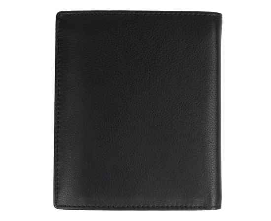 Бумажник KLONDIKE Claim, натуральная кожа в черном цвете, 10 х 1,5 х 12 см, изображение 5