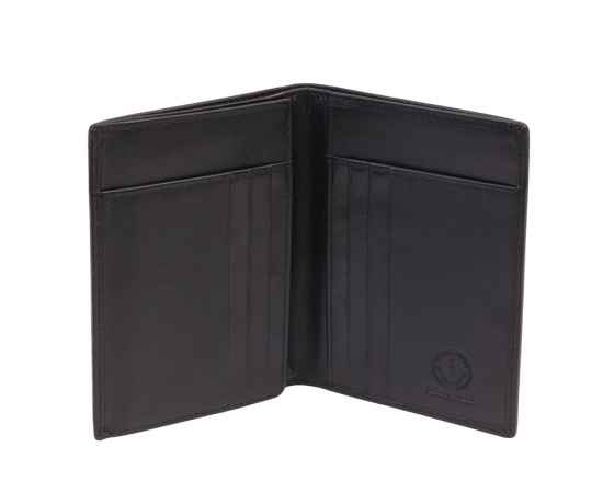 Бумажник KLONDIKE Claim, натуральная кожа в черном цвете, 10 х 1 х 12,5 см, изображение 3