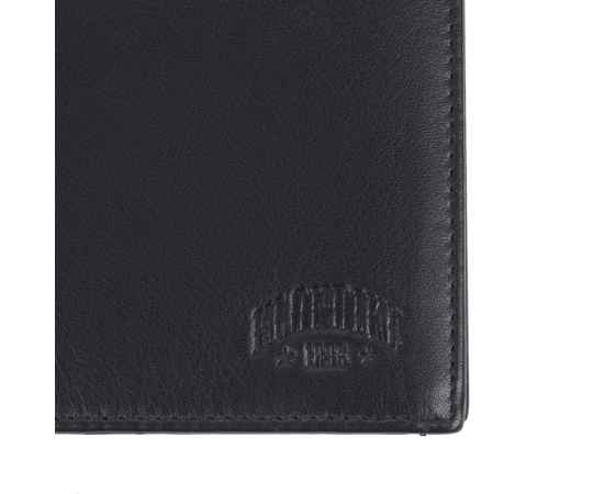 Бумажник KLONDIKE Claim, натуральная кожа в черном цвете, 10 х 1 х 12,5 см, изображение 5