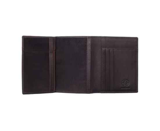 Бумажник KLONDIKE Claim, натуральная кожа в коричневом цвете, 10 х 1 х 12,5 см, изображение 4