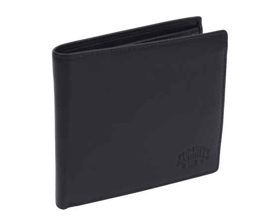 Бумажник KLONDIKE Claim, натуральная кожа в черном цвете, 12 х 2 х 10 см, изображение 2