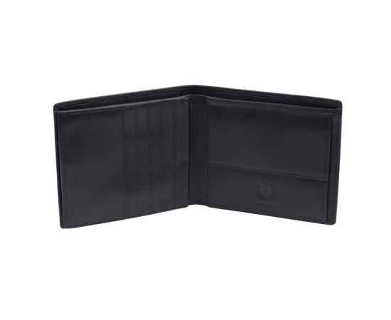 Бумажник KLONDIKE Claim, натуральная кожа в черном цвете, 12 х 2 х 10 см, изображение 3