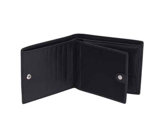 Бумажник KLONDIKE Claim, натуральная кожа в черном цвете, 12 х 2 х 10 см, изображение 4