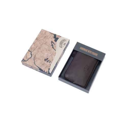 Ключница KLONDIKE Claim, натуральная кожа в коричневом цвете, 12 х 1,5 х 7,5 см, изображение 7