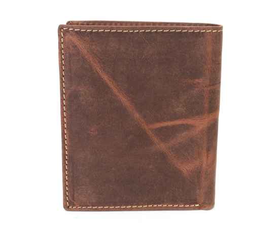Бумажник KLONDIKE Yukon, натуральная кожа в коричневом цвете, 10 х 2 х 12,5 см, изображение 7