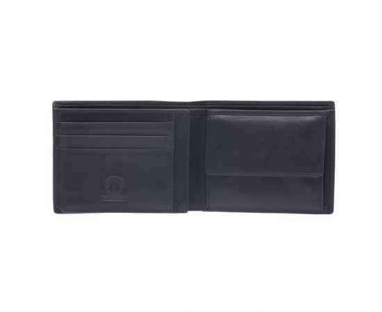 Бумажник KLONDIKE Dawson, натуральная кожа в черном цвете, 12 х 2 х 9,5 см, изображение 3