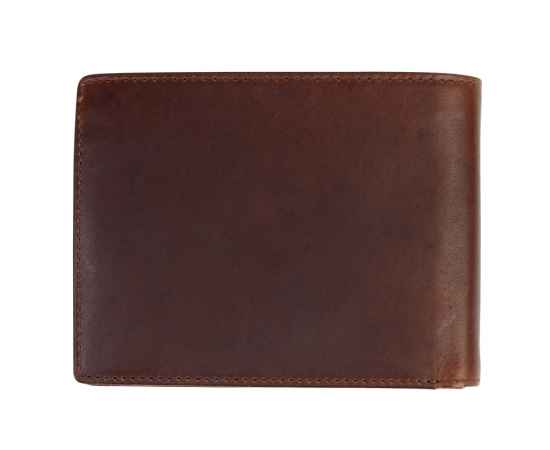 Бумажник KLONDIKE Dawson, натуральная кожа в коричневом цвете, 12,5 х 2,5 х 9,5 см, изображение 6