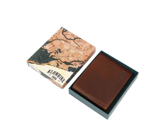 Бумажник KLONDIKE Dawson, натуральная кожа в коричневом цвете, 12,5 х 2,5 х 9,5 см, изображение 7