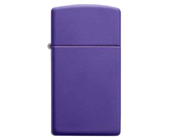 Зажигалка ZIPPO Slim® с покрытием Purple Matte, латунь/сталь, фиолетовая, матовая, 29x10x60 мм, изображение 2
