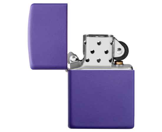 Зажигалка ZIPPO Classic с покрытием Purple Matte, латунь/сталь, фиолетовая, матовая, 38x13x57 мм, изображение 4