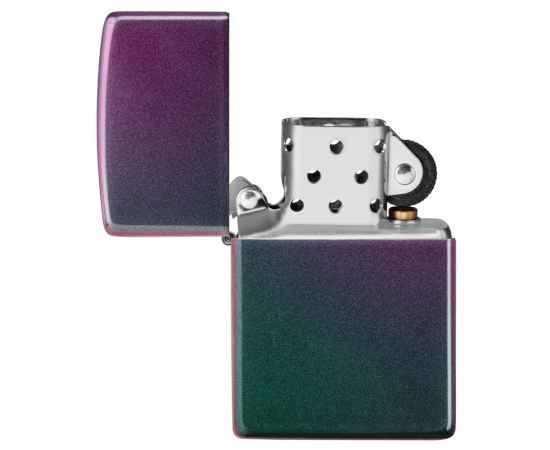 Зажигалка ZIPPO Classic с покрытием Iridescent, латунь/сталь, фиолетовая, матовая, 38x13x57 мм, изображение 4