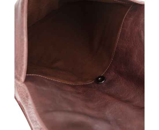 Рюкзак-сумка KLONDIKE DIGGER «Mara», натуральная кожа в темно-коричневом цвете, 32,5 x 36,5 x 11 см, изображение 4