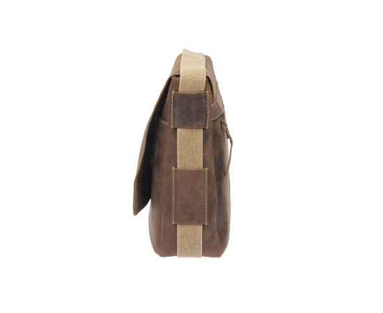 Сумка KLONDIKE Native, натуральная кожа в коричневом цвете, 39 х 10 х 31 см, изображение 3