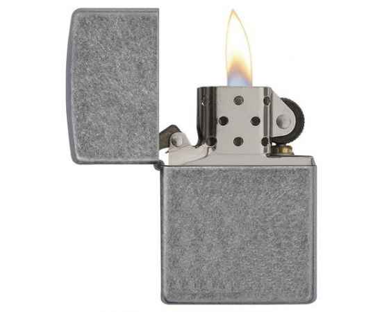 Зажигалка ZIPPO Classic с покрытием ™Plate, латунь/сталь, серебристая, матовая, 38x13x57 мм, изображение 3