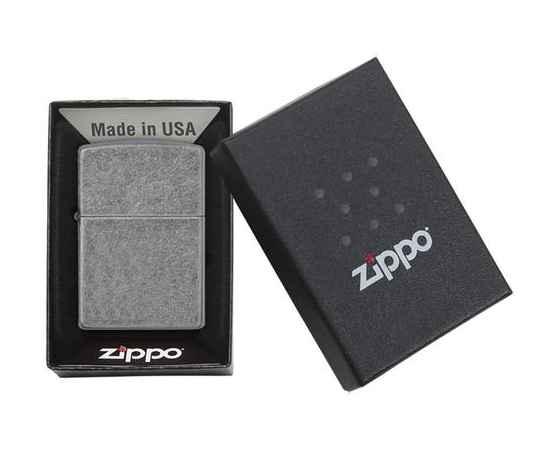 Зажигалка ZIPPO Classic с покрытием ™Plate, латунь/сталь, серебристая, матовая, 38x13x57 мм, изображение 4