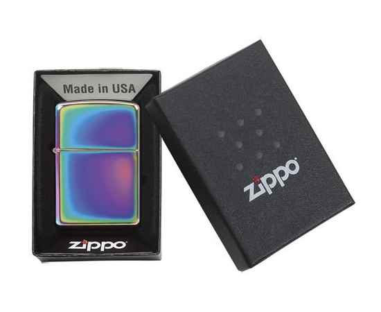 Зажигалка ZIPPO Classic с покрытием Spectrum™, латунь/сталь, разноцветная, глянцевая, 38x13x57 мм, изображение 3