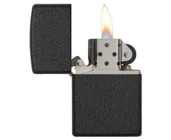 Зажигалка ZIPPO Classic с покрытием Black Crackle™, латунь/сталь, чёрная, матовая, 38x13x57 мм, изображение 4