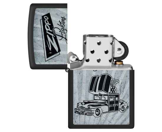 Зажигалка ZIPPO Car Design с покрытием Black Matte, латунь/сталь, черная, 38x13x57 мм, изображение 3