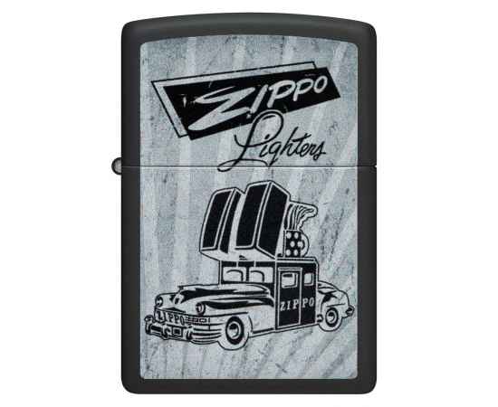 Зажигалка ZIPPO Car Design с покрытием Black Matte, латунь/сталь, черная, 38x13x57 мм, изображение 4