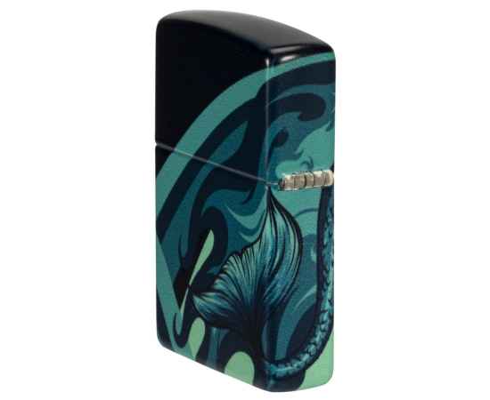 Зажигалка ZIPPO Mermaid Design с покрытием 540 Matte, латунь/сталь, черная, матовая, 38x13x57 мм, изображение 9