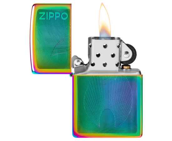 Зажигалка ZIPPO Classic с покрытием Multi Color, латунь/сталь, разноцветная, 38x13x57 мм, изображение 2