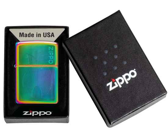 Зажигалка ZIPPO Classic с покрытием Multi Color, латунь/сталь, разноцветная, 38x13x57 мм, изображение 5