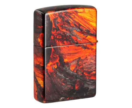Зажигалка ZIPPO Lava Flow с покрытием 540 Tumbled Brass, латунь/сталь, оранжевая, 38x13x57 мм, изображение 7