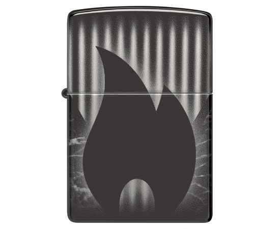 Зажигалка ZIPPO Classic с покрытием High Polish Black, латунь/сталь, черная, глянцевая, 38x13x57 мм, изображение 2