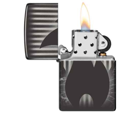 Зажигалка ZIPPO Classic с покрытием High Polish Black, латунь/сталь, черная, глянцевая, 38x13x57 мм, изображение 3