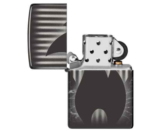 Зажигалка ZIPPO Classic с покрытием High Polish Black, латунь/сталь, черная, глянцевая, 38x13x57 мм, изображение 4