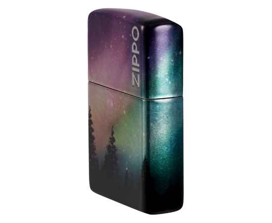 Зажигалка ZIPPO Colorful Sky с покрытием 540 Tumbled Chrome, латунь/сталь, разноцветная, 38x13x57 мм, изображение 8