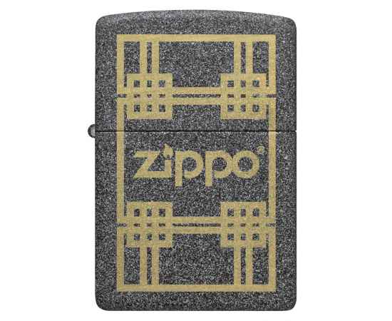 Зажигалка ZIPPO с покрытием Iron Stone, латунь/сталь, серая, матовая, 38x13x57 мм, изображение 2