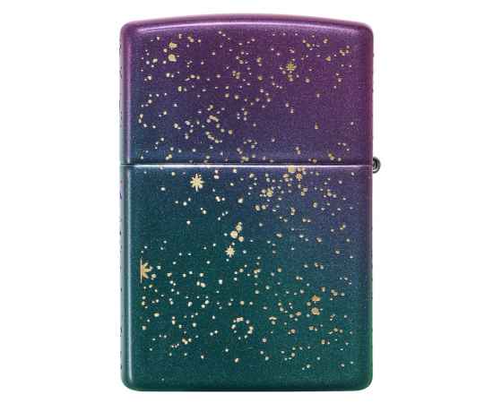Зажигалка ZIPPO Starry Sky с покрытием Iridescent, латунь/сталь, фиолетовая, матовая, 38x13x57 мм, изображение 9