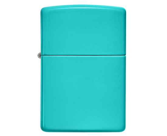 Зажигалка ZIPPO Classic с покрытием Flat Turquoise, латунь/сталь, бирюзовая, глянцевая, 38x13x57 мм, изображение 2