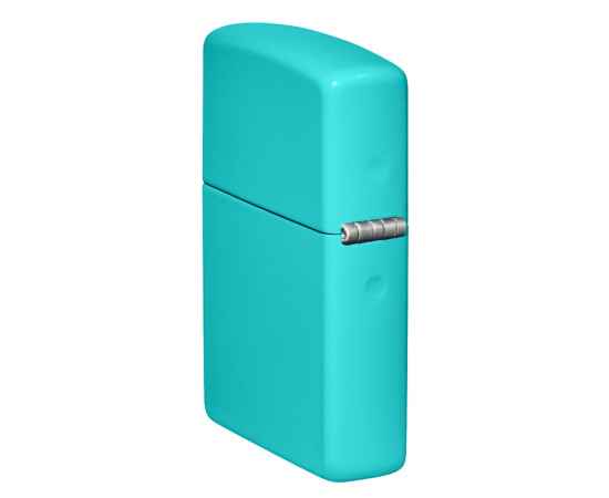 Зажигалка ZIPPO Classic с покрытием Flat Turquoise, латунь/сталь, бирюзовая, глянцевая, 38x13x57 мм, изображение 8
