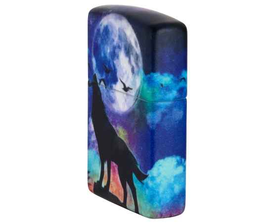 Зажигалка ZIPPO Wolf Design с покрытием 540 Matte, латунь/сталь, разноцветная, матовая, 38x13x57 мм, изображение 7