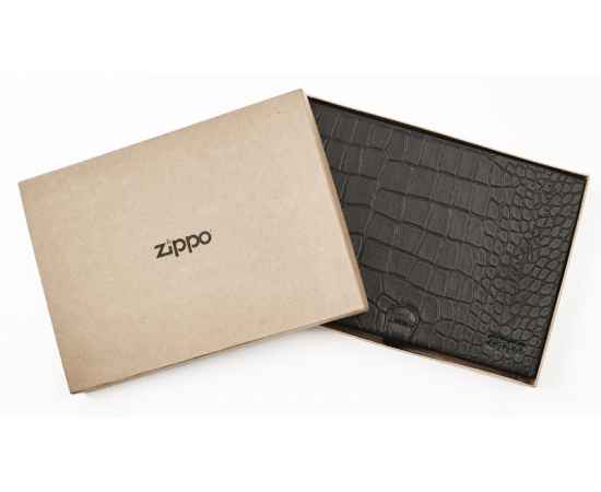 Кейс коллекционера для 8 зажигалок ZIPPO, чёрный, натуральная кожа, 24x3x17 см, изображение 4