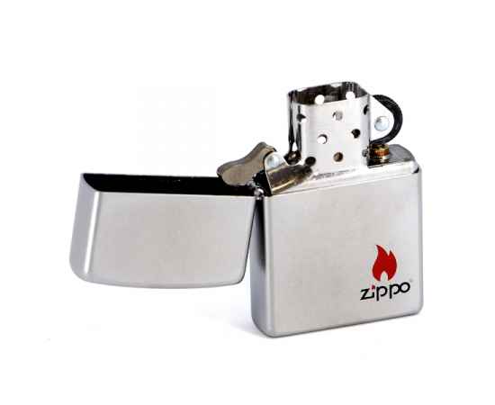 Зажигалка ZIPPO с покрытием Satin Chrome™, латунь/сталь, серебристая, матовая, 38x13x57 мм, изображение 3