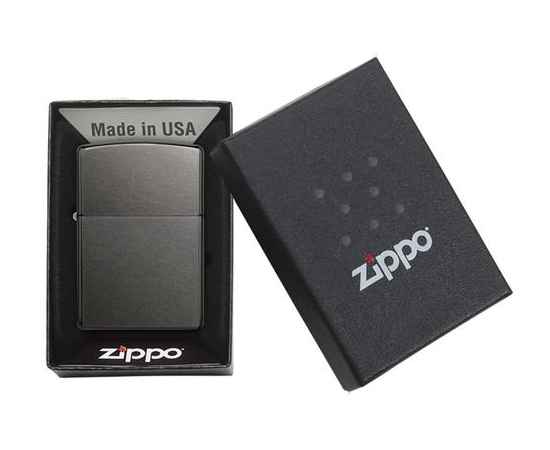 Зажигалка ZIPPO Classic с покрытием Gray Dusk , латунь/сталь, серая, матовая, 38x13x57 мм, изображение 4