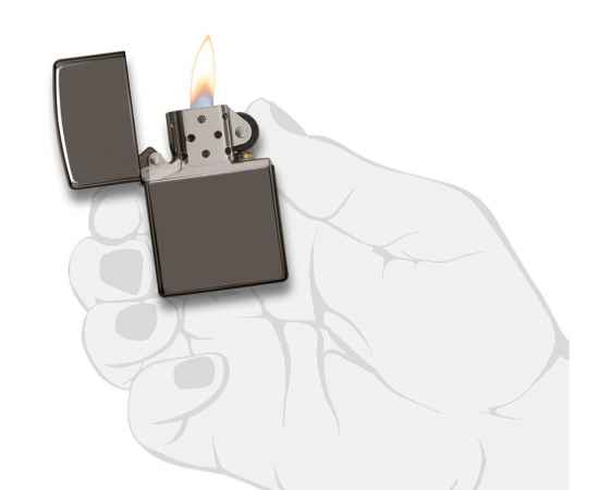 Подарочный набор ZIPPO: зажигалка Black Ice® и вставной блок для зажигалок для трубок, латунь/сталь, изображение 5