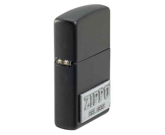 Зажигалка ZIPPO License Plate с покрытием Black Matte, латунь/сталь, черная, 38x13x57 мм, изображение 5