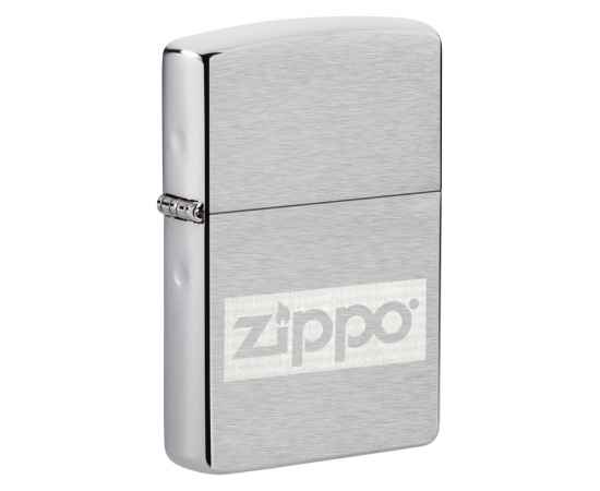 Подарочный набор ZIPPO: фляжка 89 мл и зажигалка, латунь/сталь, серебристый, в коробке с подвесом, изображение 2
