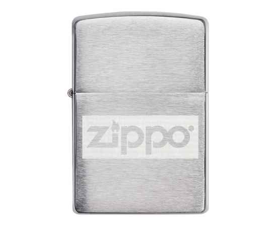 Подарочный набор ZIPPO: фляжка 89 мл и зажигалка, латунь/сталь, серебристый, в коробке с подвесом, изображение 3