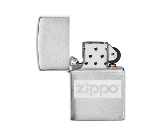Подарочный набор ZIPPO: фляжка 89 мл и зажигалка, латунь/сталь, серебристый, в коробке с подвесом, изображение 5