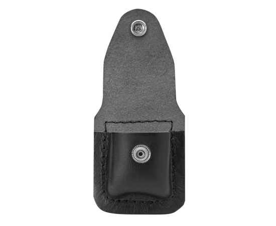 Чехол Zippo для зажигалки из натуральной кожи с клипом, черный, 57х30x75 мм, изображение 2